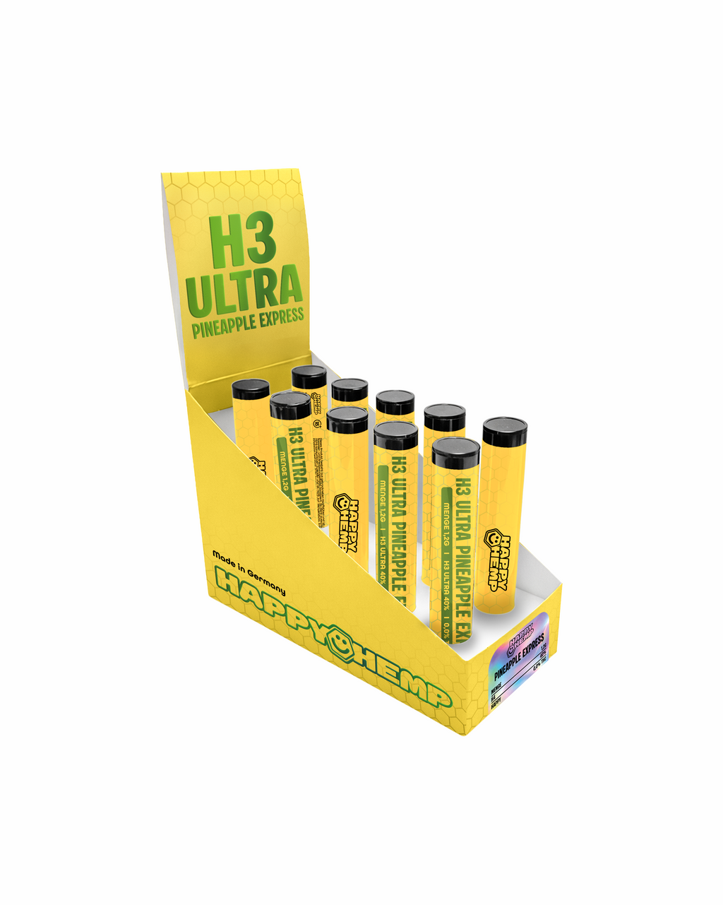 Happy Hemp H3 Ultra Pineapple Express Aromastäbchen – Natürliches Aroma Stick Set für Heimduft & Entspannung, Made in Germany